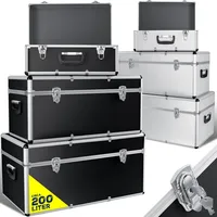 Masko Alubox Aluminium 194 l schwarz 3er SET
