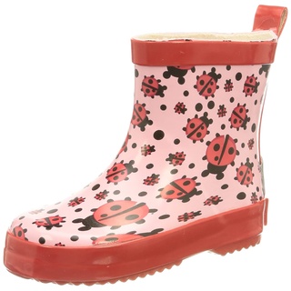 Playshoes Gummistiefel Halbschaft Regenstiefel, Marienkäfer, 22 EU