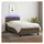 vidaXL Boxspringbett 100 x 200 cm Dunkelbraun