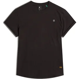G-Star Lash Fem Loose Rib Kurzarm-T-Shirt Dark Black M