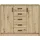 HBZ Nelly Kommode 109 x 86 x 50 cm Braun