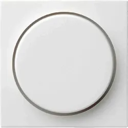 Gira System 55 Drehknopf, Schalter/Dimmer, reinweiß, glänzend, 065003