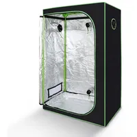 Clanmacy Anlehngewächshaus Growbox Anbau Zelt Growzelt Gewächszelt Zuchtschrank Indoor Grow Tent, BxTxH: 120 x 60 x 180,00 cm 120 cm x 180 cm x 60 cm