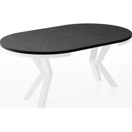 WFL GROUP Esstisch, Anthrazit, Holzwerkstoff, 10-Sitzer, Rund,Rund, 120x76x120 cm, Esszimmer, Tische, Esstische