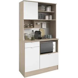 Parisot Küchenbuffet Socool 11" Weiß / Jackson-Eiche