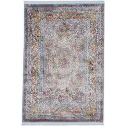 Teppich CARPETFINE "Yuri", blau (türkis), B:80cm H:7mm L:150cm, Polypropylen, Teppiche