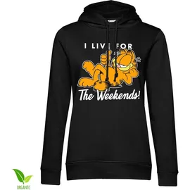 Garfield Hoodie in Schwarz | Gr.: S