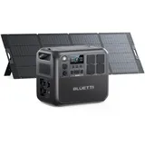 BLUETTI Tragbare Powerstation AC200L mit 350W Solarmodul, 2048Wh LiFePO4 Akku, erweiterbar auf 8192Wh mit 4 2400W AC Ausgängen (3600W Power Lifting), Solargenerator für Camping, Hausgebrauch, Notfall