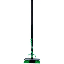 Reinigungsbürsten-Set MEDIASHOP "Aquaclean Deluxe Wasserbesen", grün (grün, schwarz), Aluminium, Edelstahl, Kunststoff, Reinigungsbürsten, 7-tlg., einfachste Reinigung vom Boden bis zum Dach