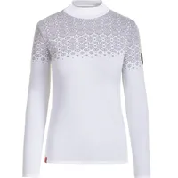 Almgwand Palmenalm Damen Rollkragenpullover weiss-grau