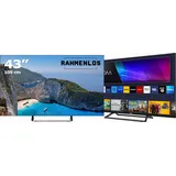 Rahmenloser 43" UHD Smart TV/Fernseher JTCS43U39431FL, VIDAA, Triple Tuner - Schwarz