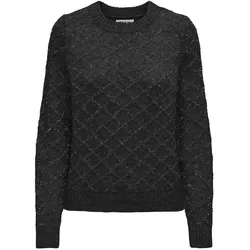 ONLY Rundhalspullover »ONLALBA L/S GLITTER O-NECK CC KNT« ONLY Black Pattern:Black Glitter XS (34)