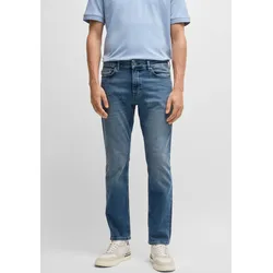 Slim-fit-Jeans BOSS ORANGE "DELAWARE BO", Herren, Gr. 32, Länge 30, blau (medium blau427), Denim/Jeans, Obermaterial: 98% Baumwolle, 2% Elasthan, unifarben, casual, slim fit, Jeans
