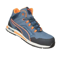 Puma Crosstwist Mid S3 HRO SRC blau/orange, Größe: 46 EU