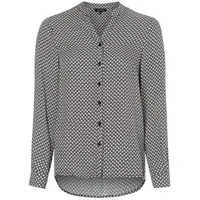 More & More Viskosebluse in circle twotone print black