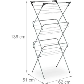 Relaxdays 1,36 m grau