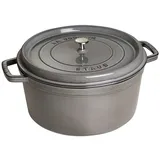 Staub Cocotte 30 cm rund graphitgrau