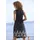 Beachtime Strandkleid Schwarz Blumenprint 46