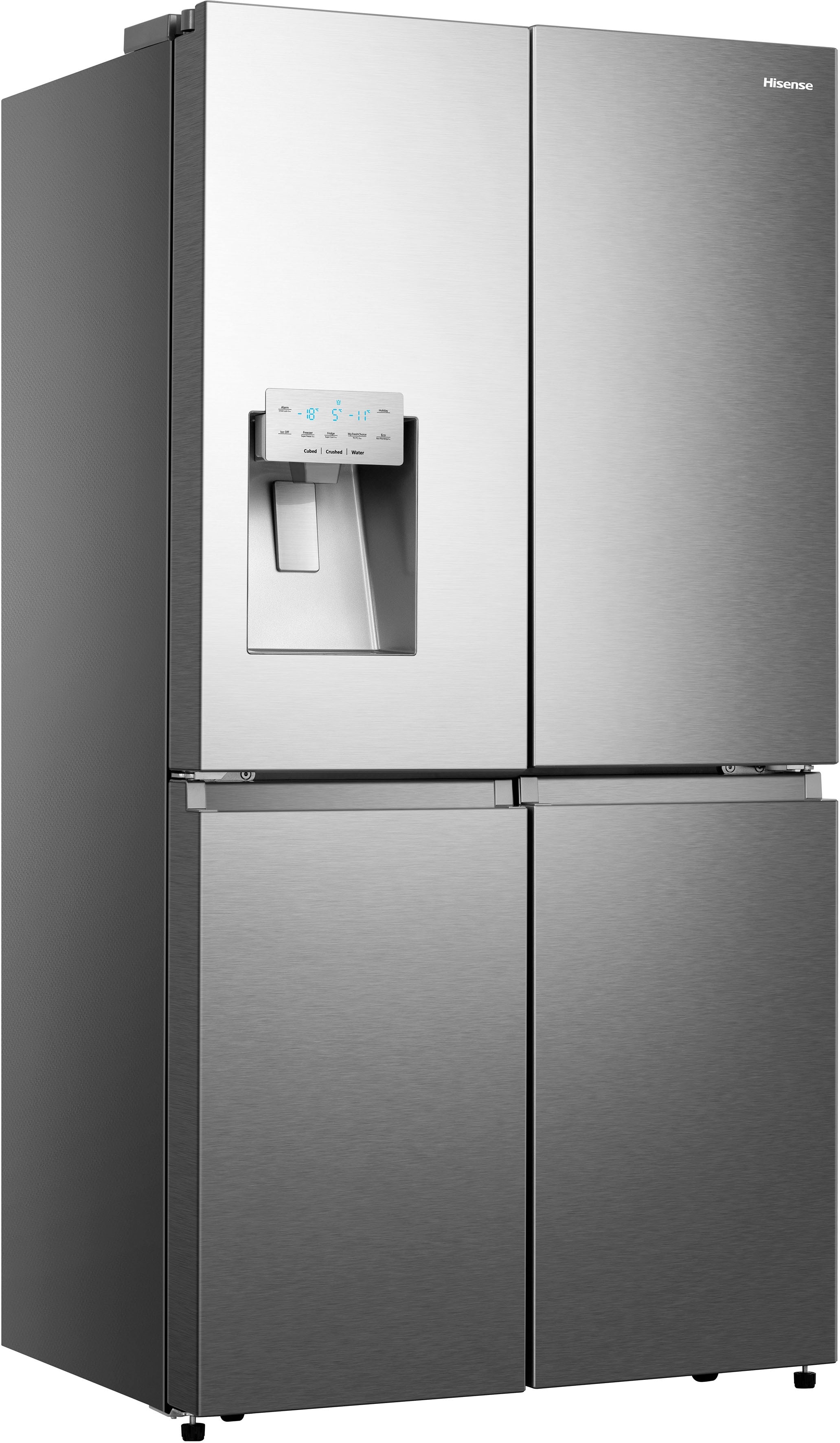 E (A bis G) HISENSE Multi Door Kühlschränke silberfarben (edelstahl optik) Kühl-Gefrierkombinationen Bestseller