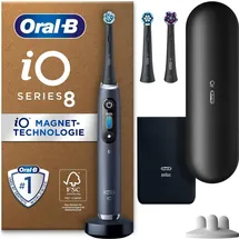 Oral-B iO Series 8 Plus Edition black + Reiseetui + Aufsteckbürsten 2 St.