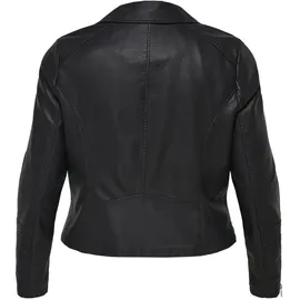 ONLY CARMAKOMA Caremmy FAUX LEATHER Biker Noos Jacke, 'Emmy' - Schwarz - 3XL,XXXL