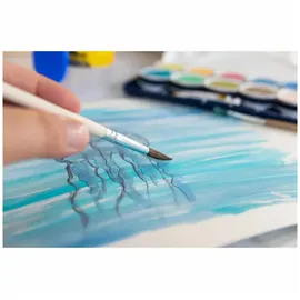 IDENA Malpinsel Idena Haarpinsel Größe 12 FSC100% beige