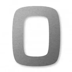 Hausnummer Edelstahl (24 cm) – 0