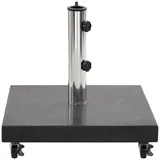 vidaXL Sonnenschirmständer Granit 30 kg Quadrat Schwarz