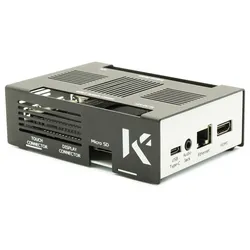 KKSB Gehäuse für LattePanda Alpha & Delta, GPIO Zugang, Aluminium, pulverbeschichtet, schwarz/weiss