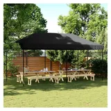 vidaXL Partyzelt Faltbar Pop-Up Schwarz 580x292x315 cm