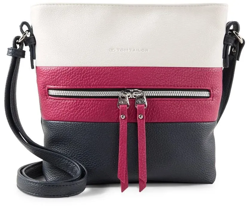 TOM TAILOR Damen TTELLEN M Umhängetasche mit Colour-Blocking, blau, Colour Blocking, Gr. ONESIZE