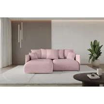 altdecor Ecksofa Cord 2-Sitzer Rosa