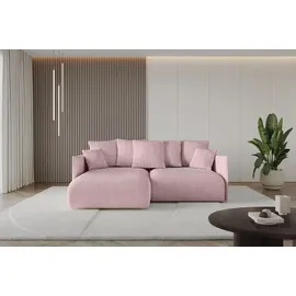 altdecor Ecksofa Cord 2-Sitzer Rosa