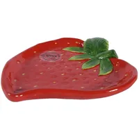 Decoris Kuchenteller 17 cm Rot/Grün