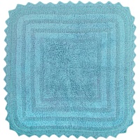 DII Crochet Collection Wende-Badematte, quadratisch, 61 x 61 cm, Cameo Blue