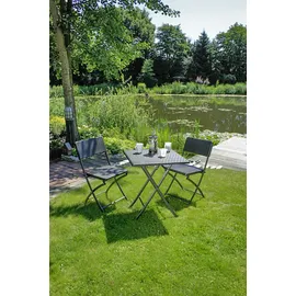 Garden Pleasure Balkonset 3-tlg. schwarz klappbar