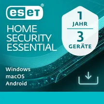 ESET Home Security Essential 2025 3 Geräte 1 Jahr DE Win Android iOS