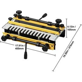Vevor Zinkenfräsgerät, Zinkenfräse Fräse Schwalbenschwanzfräse 12,7mm Schablone