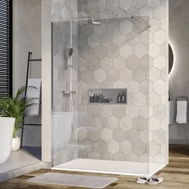 Bernstein Duschabtrennung Walk-In Nano Echtglas EX101 Klarglas 130cm