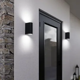 V-Tac Außenleuchte Aluminium 6,5x14,5 cm 2x RGB LED 3,5W schwarz
