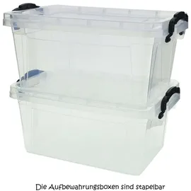 CENTI Warenhandels GmbH Centi Aufbewahrungsbox 31 x 20 x 13,5 cm 5-tlg. transparent