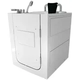 AcquaVapore Whirlpool-Badewanne Senioren Wanne Sitzwanne mit Tür Pool S10-TH-WP, (1-tlg) weiß