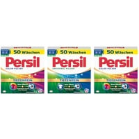 PERSIL Pulver-Set 3x 50 Waschladungen (150WL) 2x Color & 2x Universal, Color- & Vollwaschmittel-Set für reine Wäsche und hygienische Frische für die Maschine, effektiv ab 20 °C