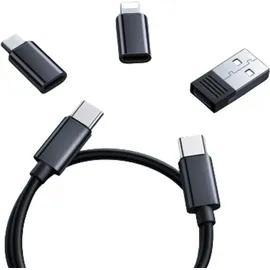 Mcdodo WF-1720 Portables All-in-One Ladekabel Kit, kompatibel mit USB-C, USB-A, Lightning