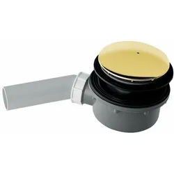 RETRO Duschwannensiphon, Durchmesser 90mm, Gold