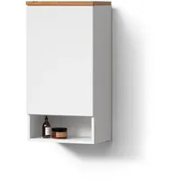 Livinity® Badschrank, Weiß, Weiß, Holzwerkstoff, 4 Fächer, 40x77.5x27 cm,