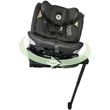 Lorelli Auto Kindersitz Estate mit Isofix Basis und Stützbein, 360 Grad drehbar, 0-36kg Mitwachsender Autositz i-Size 40-150cm, Babysitz ab Geburt, 5-Punkt-Gurt, Einstellbare Kopfstütze, schwarz