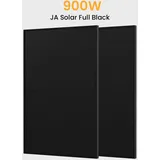 JA Solar 450Wp Full Black Paneel Bifaziale N-Doppelglas-Monomodul Solarmodul - 2 Stücke / Powerness Express (Lieferzeit: 5-14 Werktage)