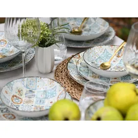 CreaTable Mosaik Tellerset 16-tlg. bunt