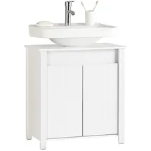 SoBuy Waschbeckenunterschrank 60 x 66 x 34 cm Weiß
